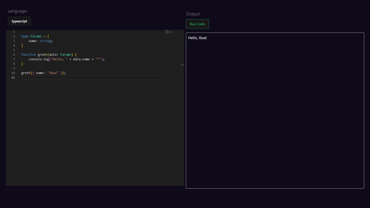 Online Code Editor